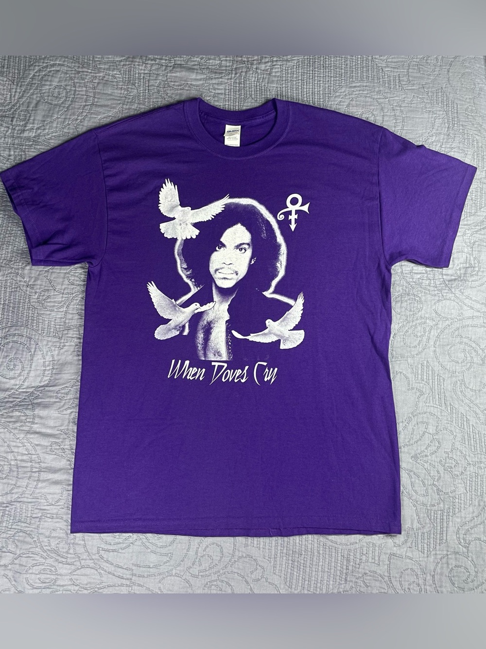 Prince When Doves Cry- Prince Love Symbol 1958-2016 T Shirt Size: Large